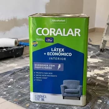 Coral Coralar Tinta Látex + Econômico 18l Branco Gelo Branco/gelo