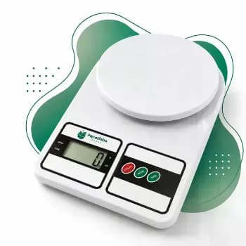 Balança Digital Precisão 10kg Cozinha Fitness Dieta Confeitaria Profissional Branca Pacotinho Decor
