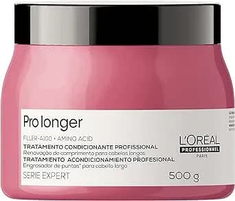 L'oréal Professionnel Máscara De Tratamento Pro Longer, Reduz A Quebra E Aparência De Pontas Duplas, Adiciona Suavidade E Brilho, Para Cabelos Finos E Com Afinamento, 500g