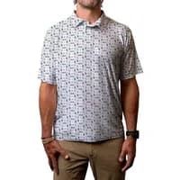 Camisa polo masculina NHL branca