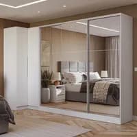 Guarda-roupa Modulado Neo + Royale 3 Portas Espelho