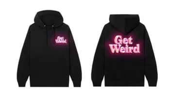 Moletom Neon Unissex Algodão Preto Get Weird