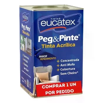 Tinta Acrílica Eucatex Peg & Pinte 18l