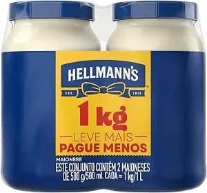 Maionese Hellmann's Tradicional 500gr 2 potes