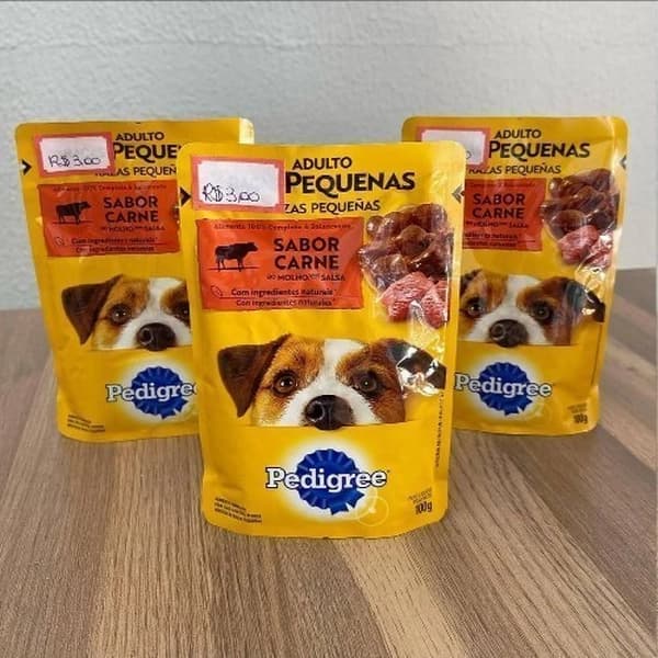 Pack Ração Úmida Pedigree Sachê Carne ao Molho para Cães Adultos de Raças Pequenas - Leve 18 Pague 15
