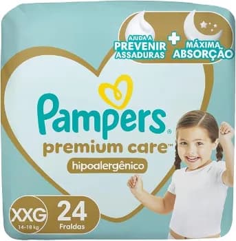 Fralda Pampers Premium Care XXG - 24 fraldas