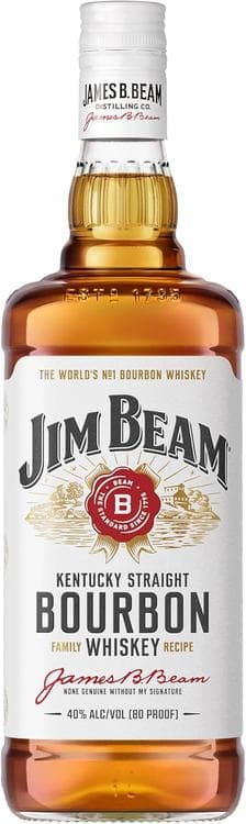 Bourbon Whiskey Jim Beam White 1L
