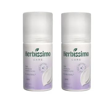 Kit Desodorante Roll-On Antitranspirante Herbíssimo Care Lavanda 50ml (2 unidades)