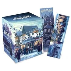 Box Harry Potter Scholastic - castelo (caixa azul): com 02 marcadores
