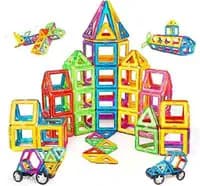 Brastoy Blocos De Montar Magnéticos Construção Infantil Brinquedo Educativo (120 Peças Roda-gigante)