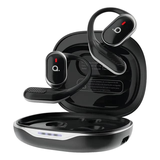 Fone De Ouvido Sem Fio Bluetooth Esportivo Ows Corrida Cor Preto