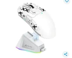 Mouse Gamer Sem Fio Attack Shark X11 Com Sensor Pixart PAW3311 Base De Carregamento E Adesivo