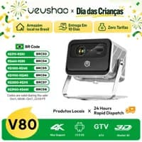 Projetor Vevshao V80 4K 2200 Lumens Android 11