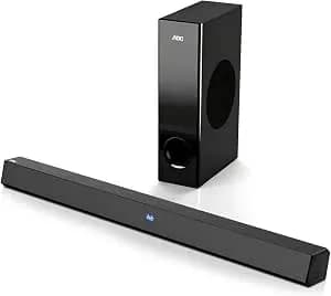 AOC ACS3410 Soundbar 2.1 Canais Home Theater - 3D Surround 360°, 85W, Subwoofer Incluso + Controle Remoto, Bluetooth+HDMI, Compatível com Diversos Dispositivos