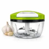 Mini Processador Manual 3 Lâminas Aço Inoxidável