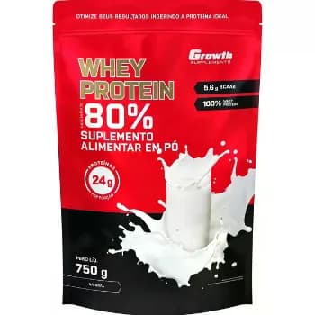 Whey Concentrado 750g Growth Supplements (4 sabores)