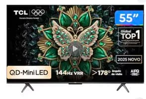 Smart TV 4K TCL 55” QD-Mini LED HDMI 2.1 Dolby Vision 55C6K