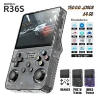 Console Portátil R36S 15.000 Jogos Tela IPS 64 GB