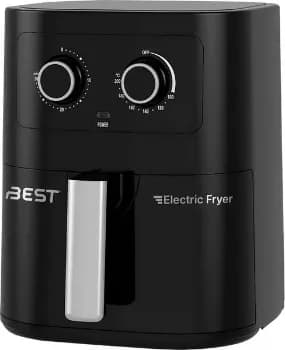 BEST Fritadeira Elétrica Air Fryer 5L, 127v 1500W, Timer 30 Minutos, Temperatura até 200°C, Preto
