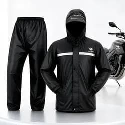 Conjunto Capa De Chuva Impermeável Para Motoqueiro Reforçada