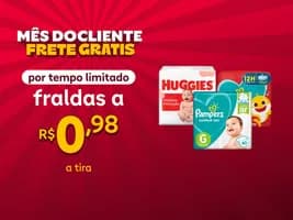 🍼 Fraldas Pampers e Huggies a R$0,98 a tira + entrega grátis ✨