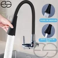 Torneira Gourmet Flexível Cozinha Parede