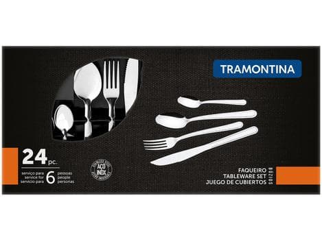 Jogo de Talheres Tramontina 24 peças Inox