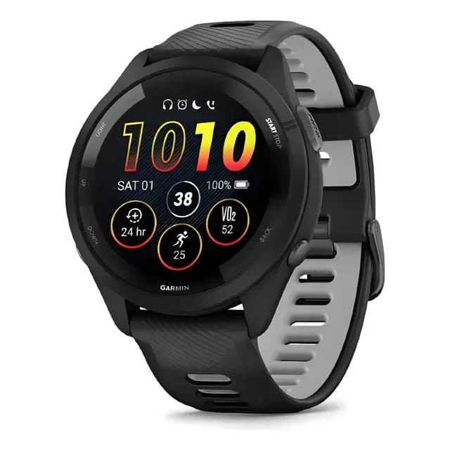 Relógio Garmin Forerunner 265 Amoled Preto 46mm