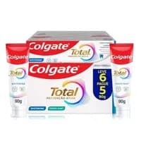Creme Dental Colgate Total Whitening Fresh Mint 6 Unid
