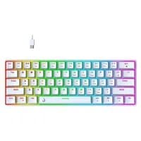 Teclado Mecânico Gamer Rise Mode GM1 White, RGB, Switch Blue