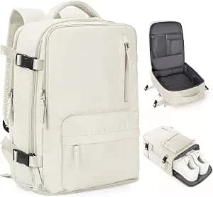 Mochila Coowoz De Viagem Esportiva Unissex, Bagagem De Cabine, Aprovada Por Companhias Aéreas, Para Notebook, B - Preto, Large