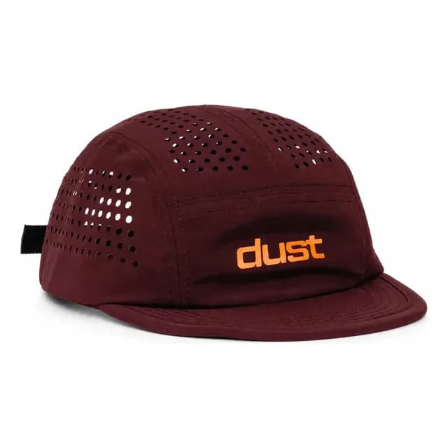 Boné Aba Reta Performance Airtech Five Panel Strapback Bordô Un Unissex Esportivo Corrida Treino Respirável Ajustável Aba Curta