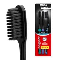 Colgate Slim Soft Black Escova de Dente 6un