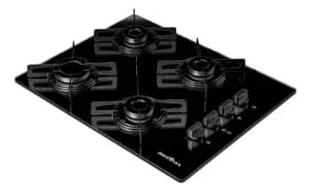 Cooktop 4 Bocas A Gás Britânia Bivolt Bct04a Preto 127/220v