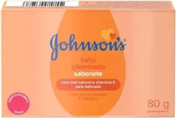 Sabonete em Barra Glicerinado Johnson's Baby, 80g