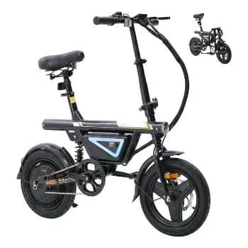 Bicicleta Elétrica Dobrável 35km/h 36v Com App Motor 500w