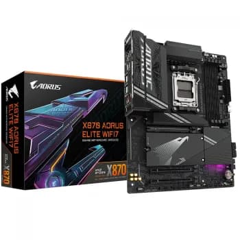 Placa Mãe Gigabyte X870 AORUS Elite WiFi7, Chipset X870, AMD AM5, ATX, DDR5 ✨