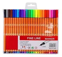 Kit Caneta Fine Line 24 Cores Ponta Fina