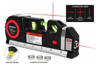 Trena Nivel A Laser Alta Precisão Com Regua Profissional