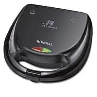 MONDIAL Sanduicheira Fast Grill & Sandwich, Preto, 750W, 110V - S-12