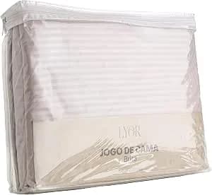 LYOR - Jogo de Cama Queen Brisa Toque 200 Fios Microfibra Rosa