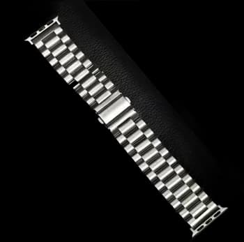 Pulseira De Aço Inoxidável Para Apple Watch 11 10 42/46/49mm Prata 44/45/49mms12/11/10