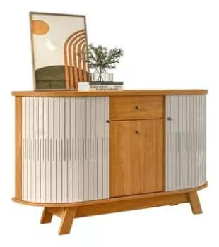 Aparador Buffet Para Sala De Jantar 2 Portas Flexíveis Wt