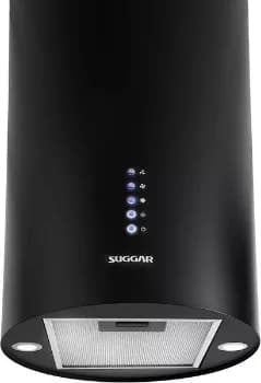 SUGGAR COIFA ILHA REDONDA QUARTZO 35 CM PRETA 220V TP3522PT