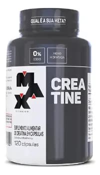Creatina Max Titanium Monohidratada Micronizada Pura Em Cápsula Sem Sabor De 120 Un