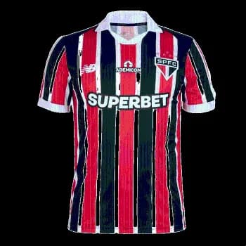 Camisa São Paulo II 26/27 Torcedor New Balance Masculina - Vermelho+Branco