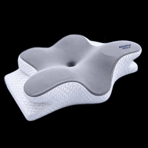 Travesseiro Cervical Ergonômico Em Espuma Viscoelástica Para Dormir S-5431 Vt Abranuv