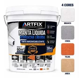 Manta Liquida Emborrachada 18kg Impermebilizantae Premium