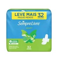 Absorvente Abas Sempre Livre Adapt Suave 32un