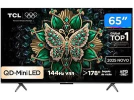 Smart TV 65" TCL 4K UHD MiniLED 65C6K 120Hz Google TV